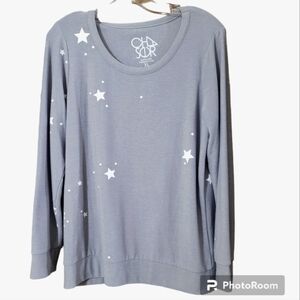 Chaser light grey crewneck soft long sleeve swearshirt ♥️